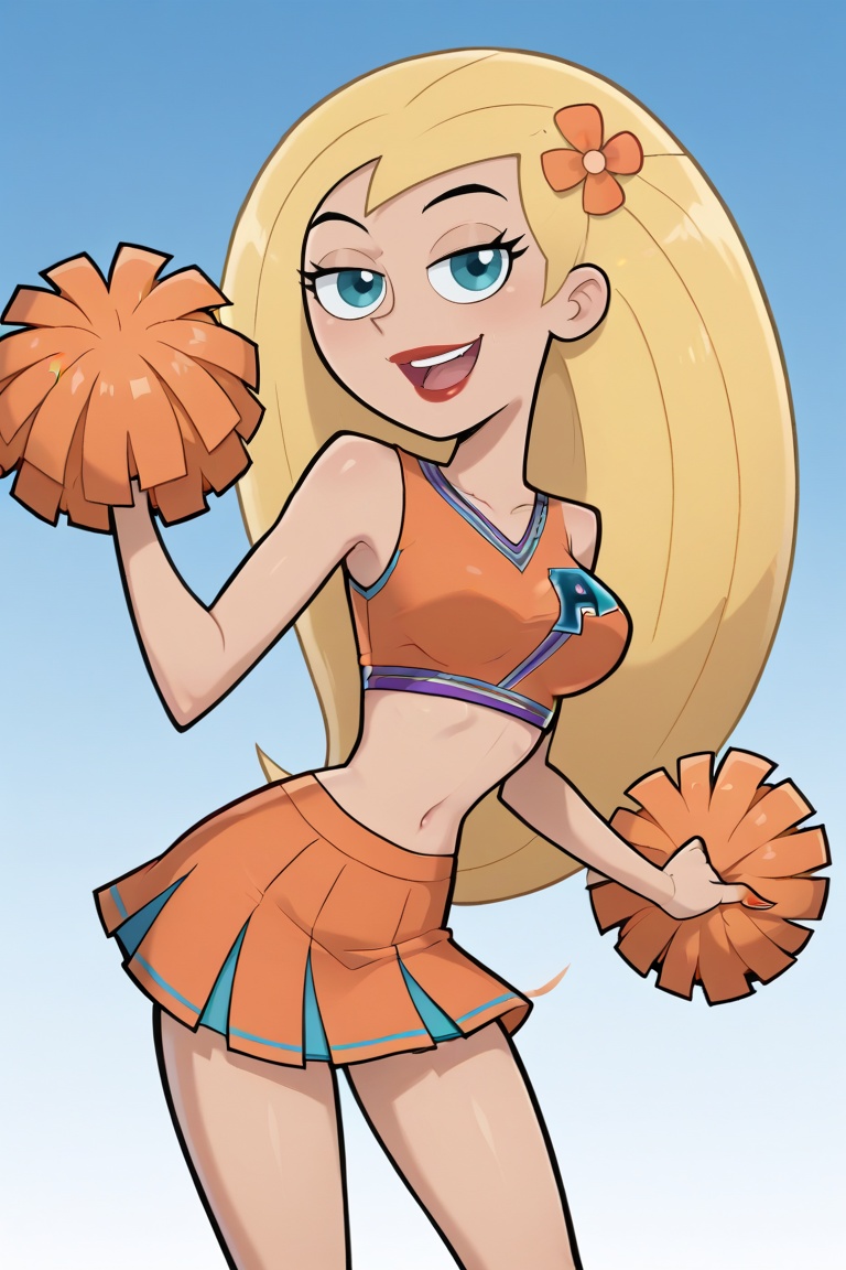 1girl,  white_background,  Danny Phantom artstyle on Tensor.Art