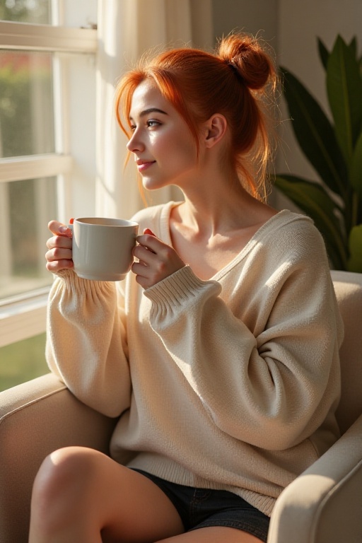A hyper-realistic,  full-body studio portrait of KataModel,  a young woman (18-25) on Tensor.Art