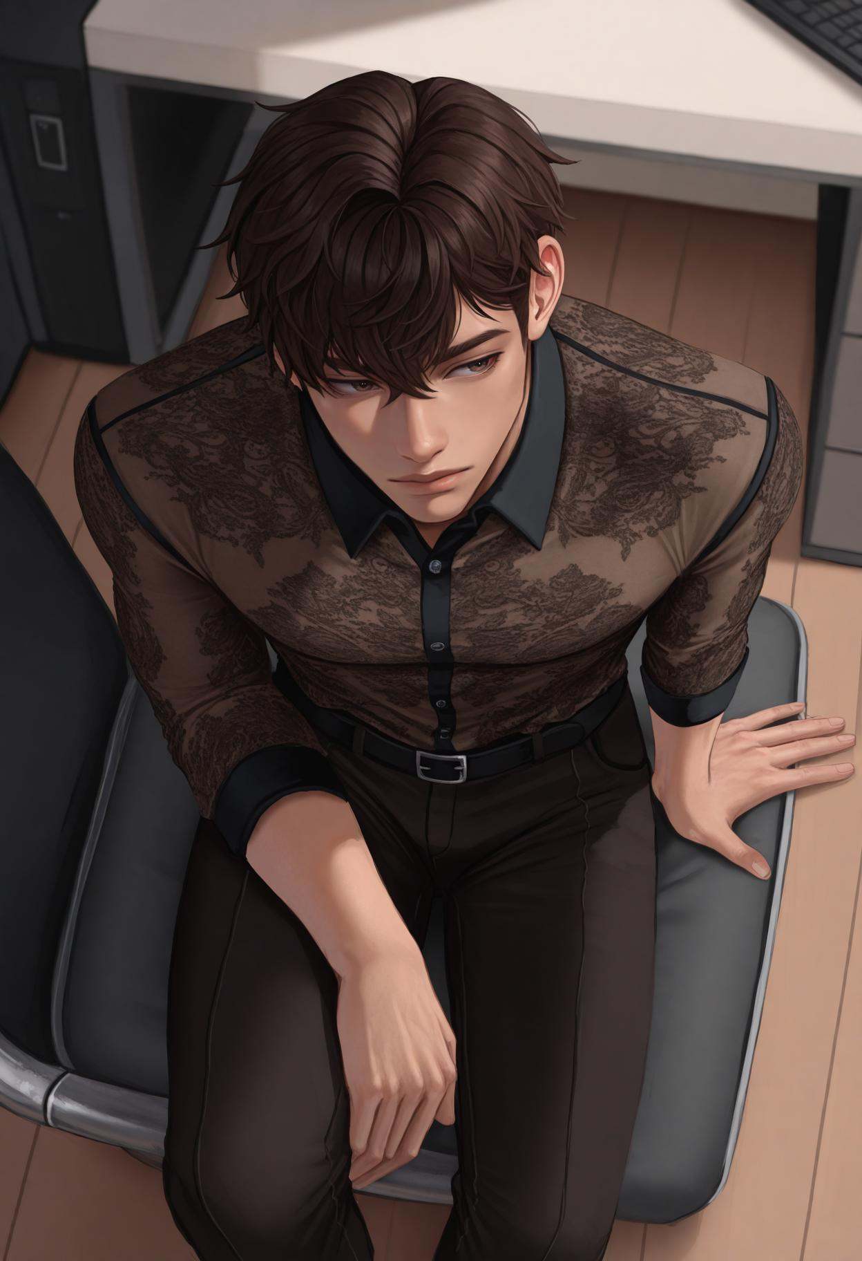 3cl1pt1ca,  1boy,  short hair on Tensor.Art