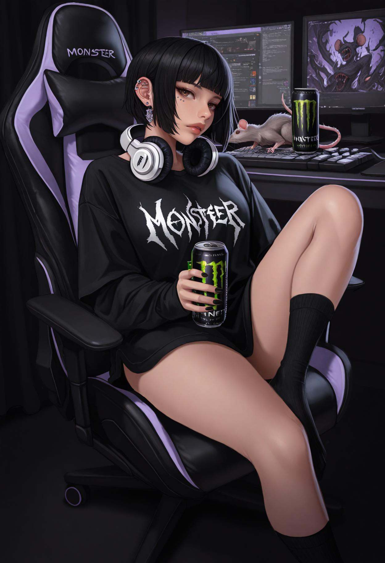 3cl1pt1ca,  1girl,  solo on Tensor.Art