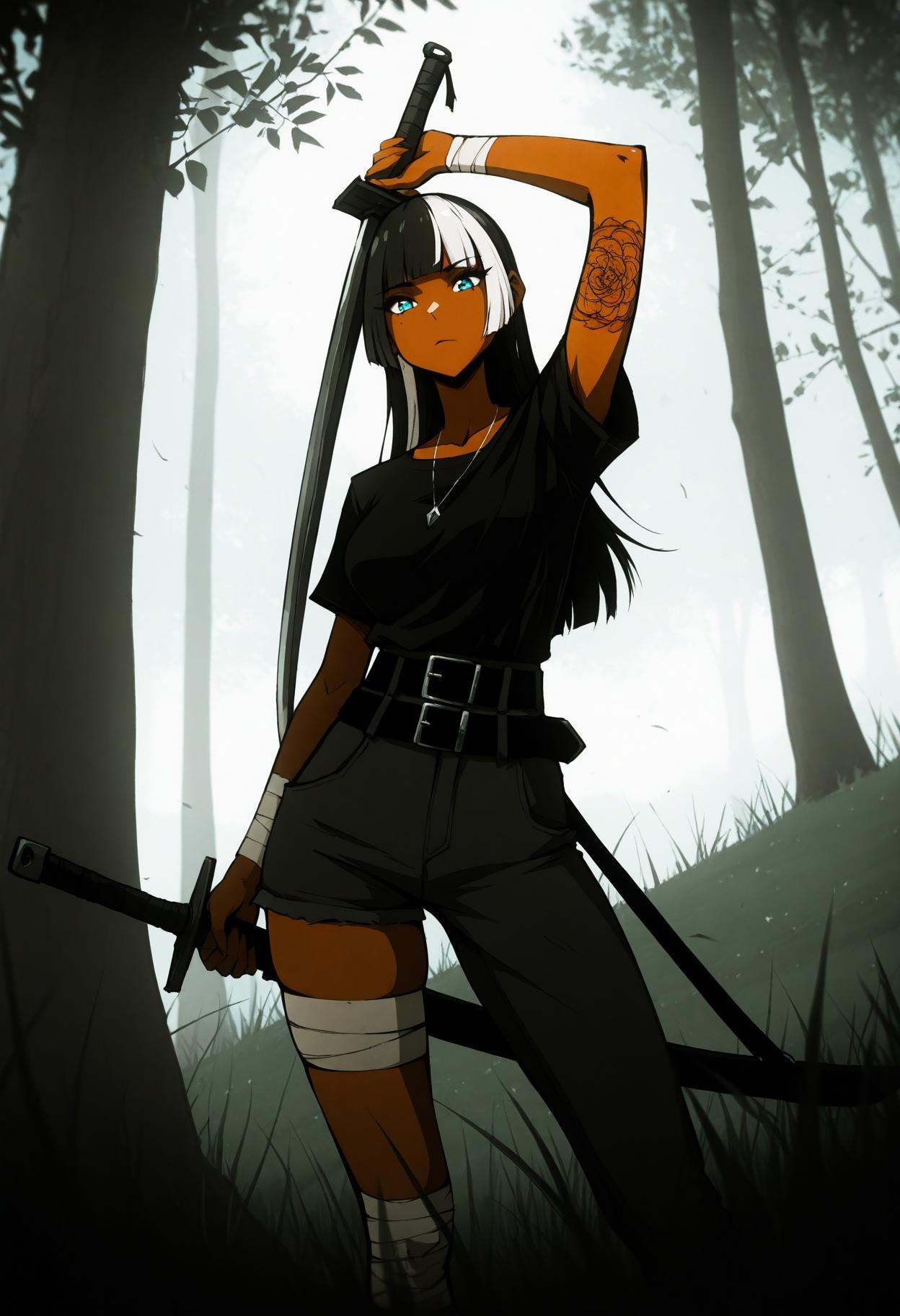 1nfl0u,  1girl,  weapon on Tensor.Art