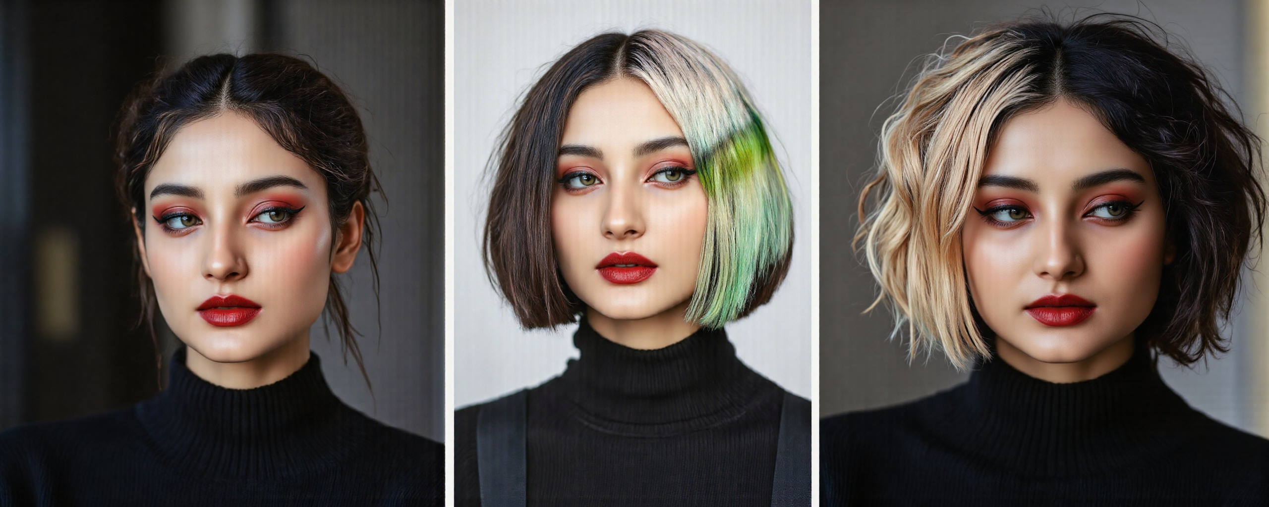 Camilja,  Karina and Bea wear soft,  dark furs on Tensor.Art