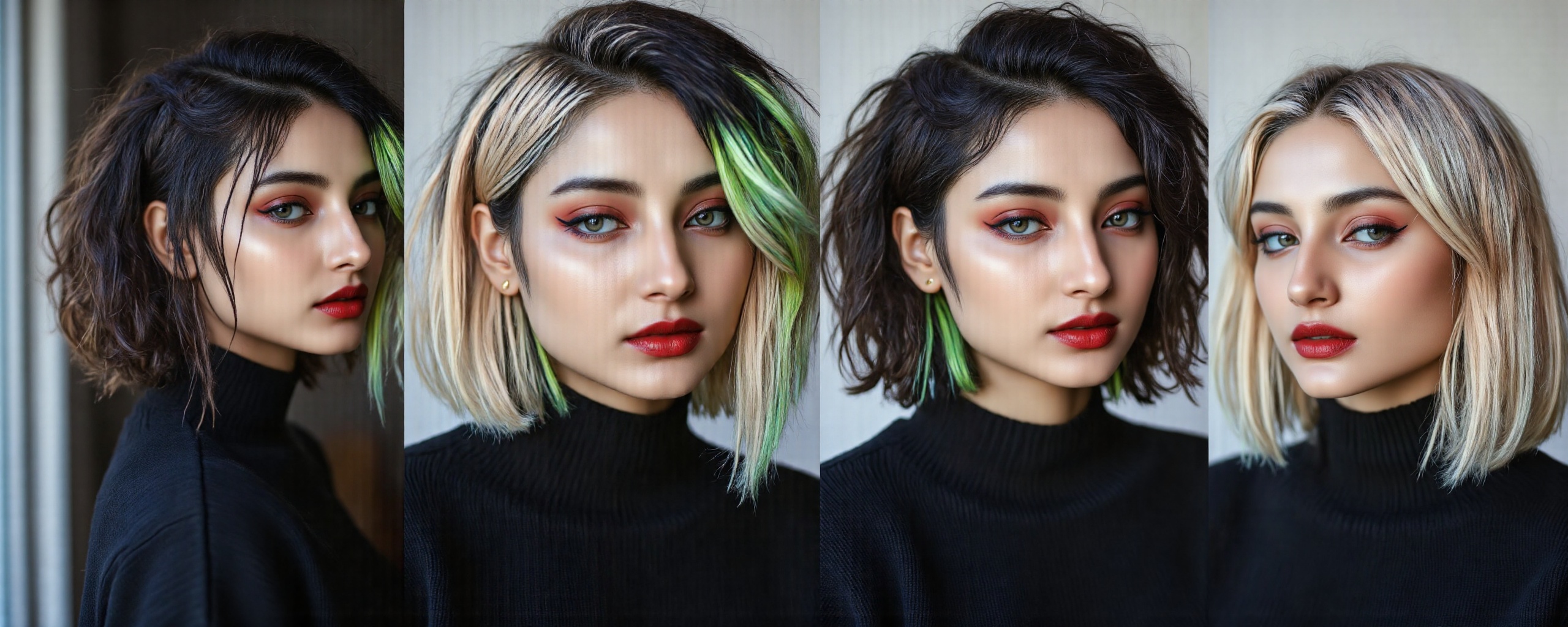Camilja,  Karina and Bea wear soft,  dark furs on Tensor.Art