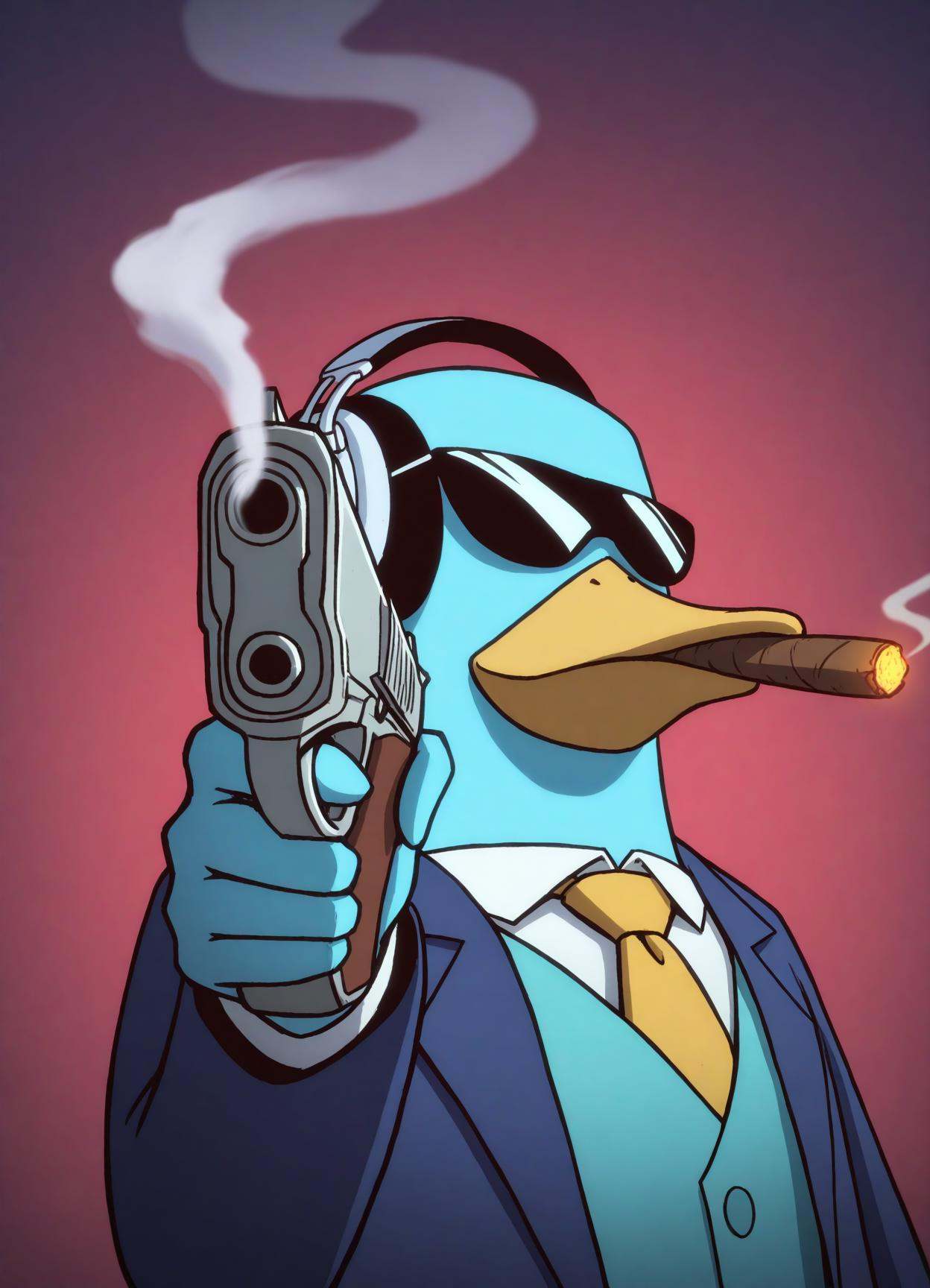 s3v3n,  cigar,  weapon on Tensor.Art