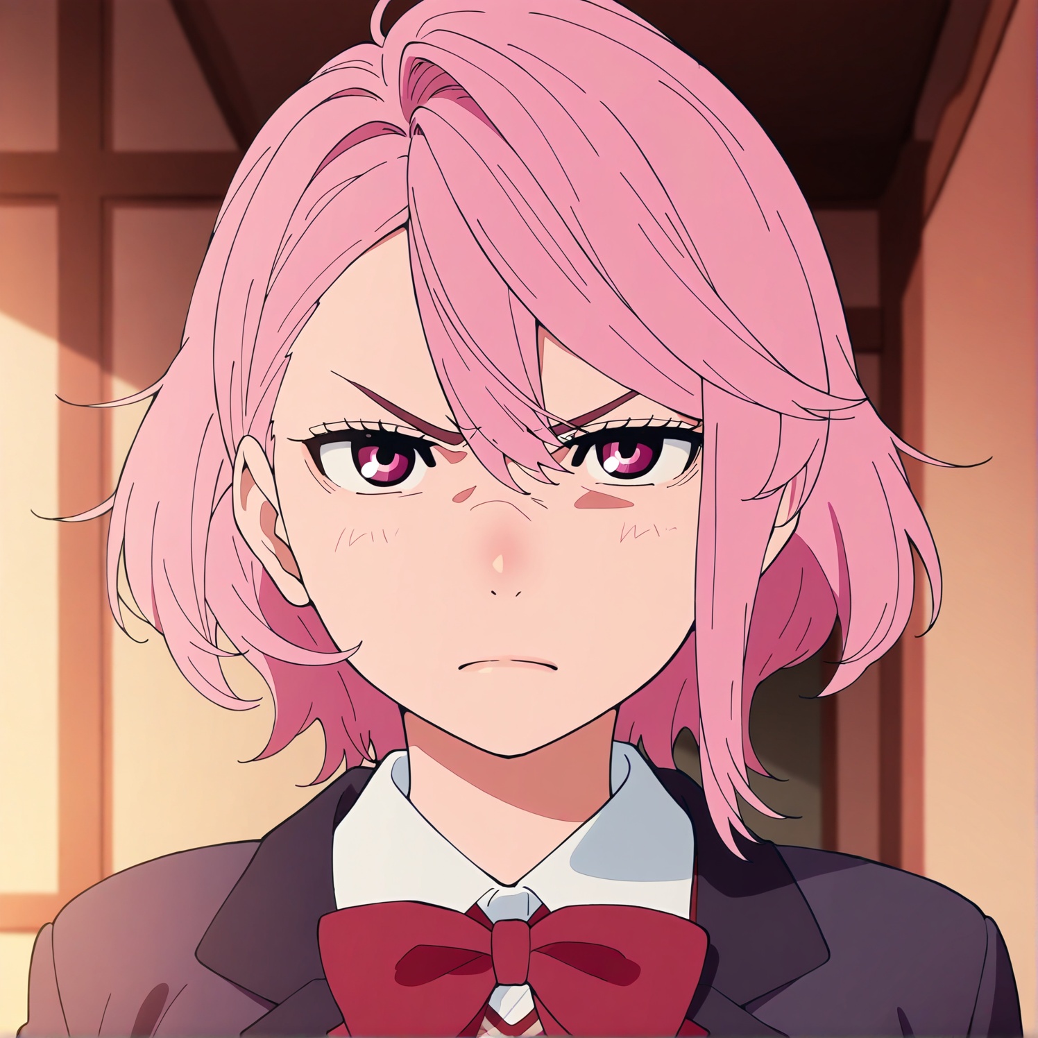Shiratori Aira,  1girl,  pink hair on Tensor.Art