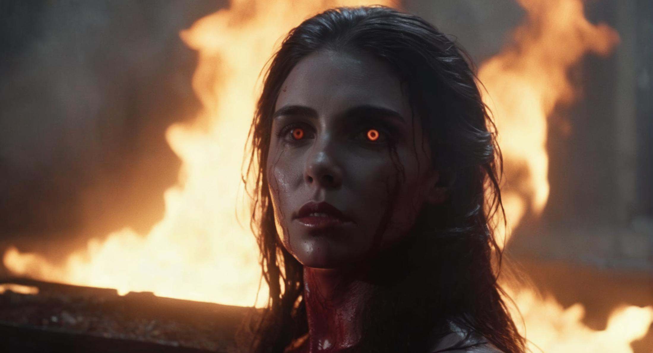 Dark Fantasy Art of (Cinematic Film stock footage style) in (arri alexa style) (Kodak film print style),  hyperrealism fem...