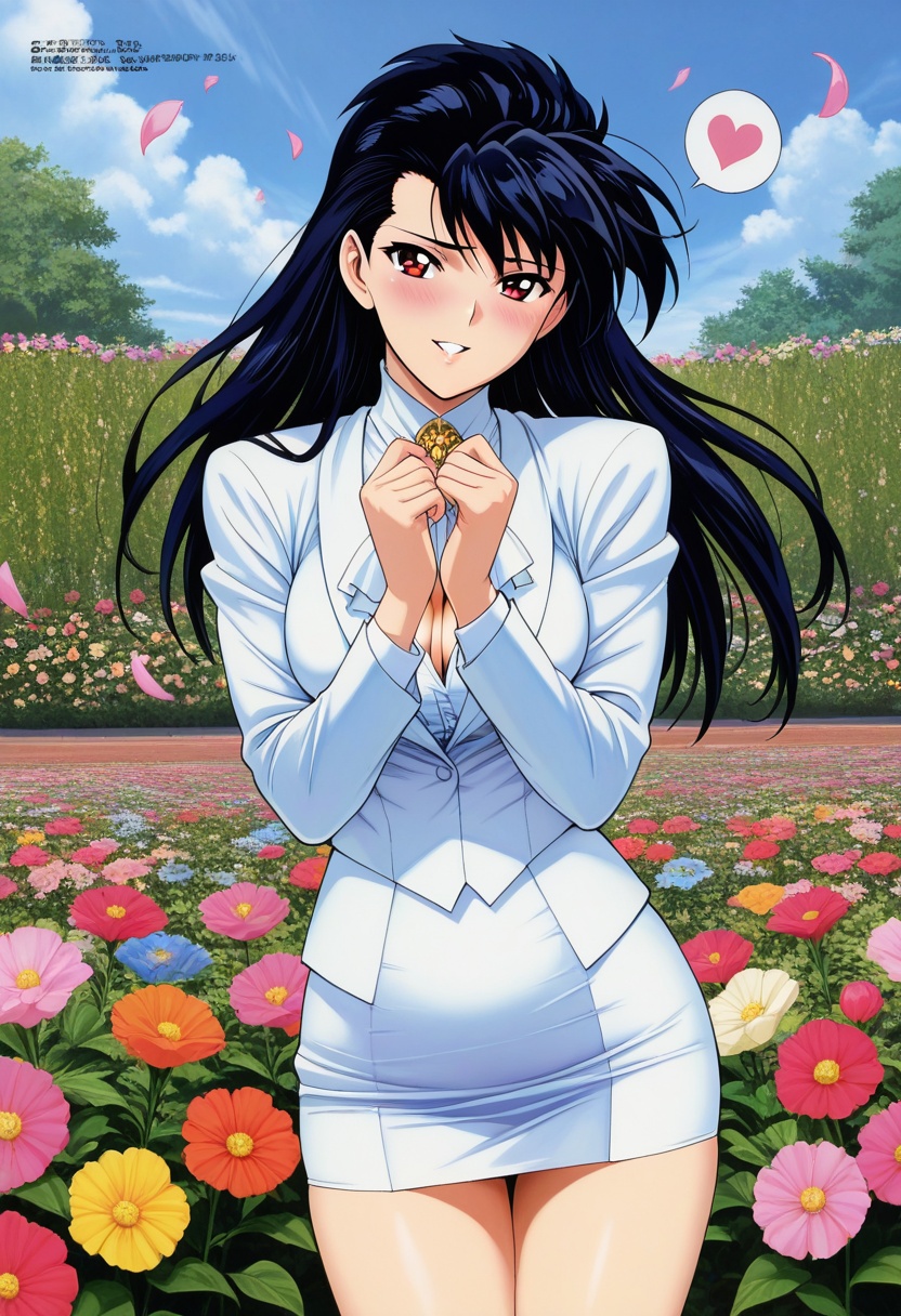 Kokuuin Yuuki,  Red Eyes,  Black Long Hair on Tensor.Art