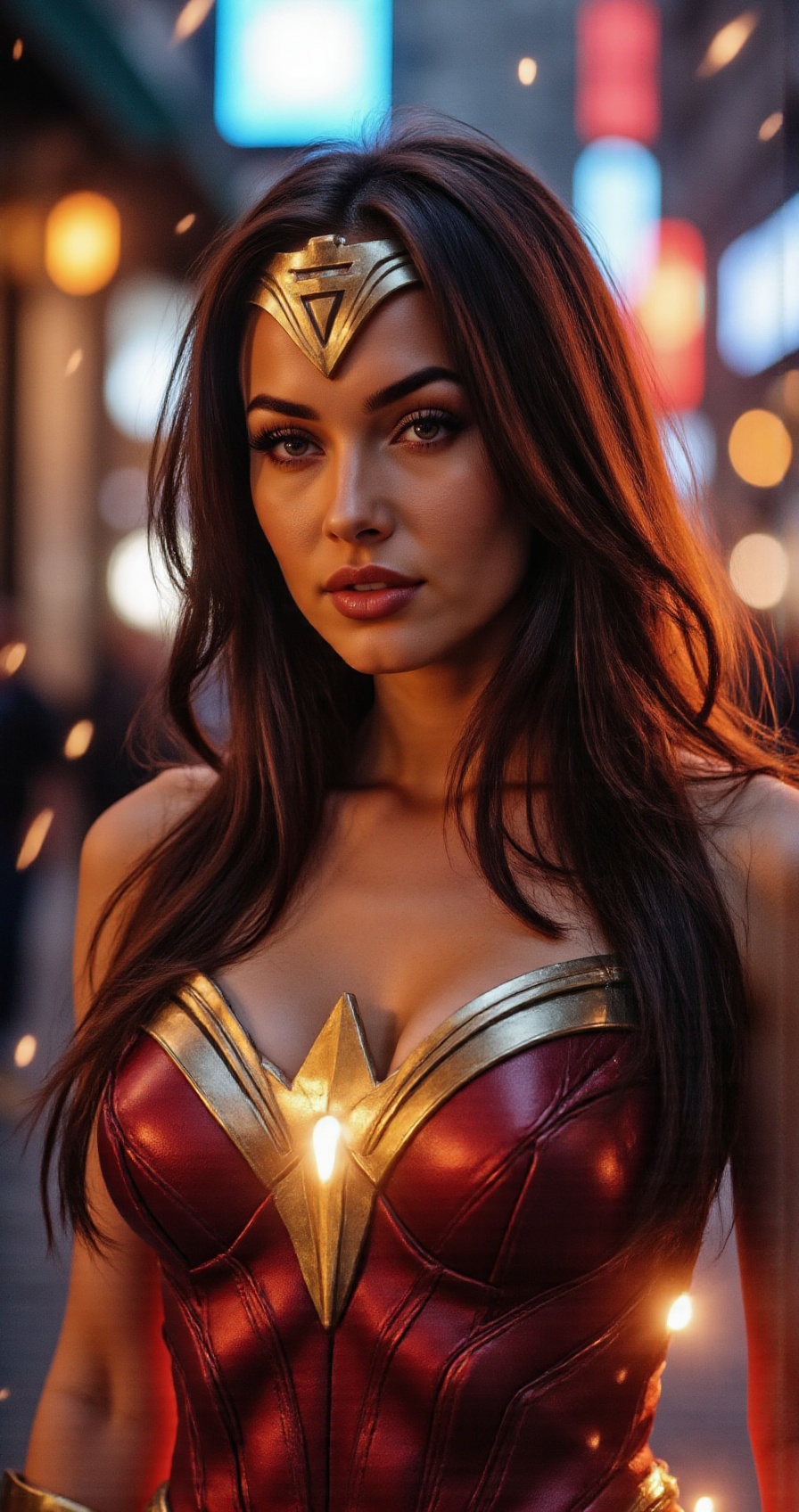 Megan Fox,  epicwonderaura,  epic warrior goddess on Tensor.Art