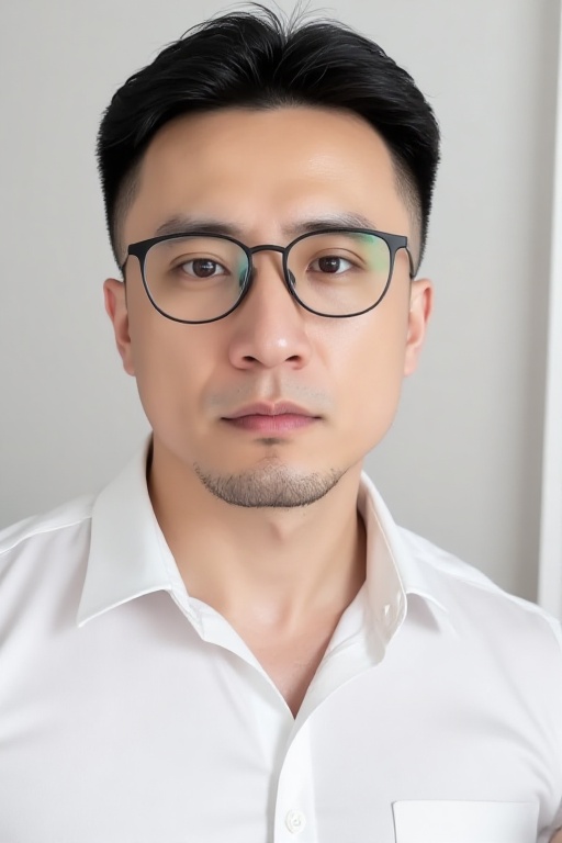 Asian man ,  glasses ,  stubble on Tensor.Art