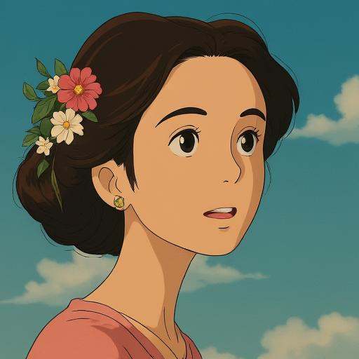 Woman,  Ghibli style on Tensor.Art