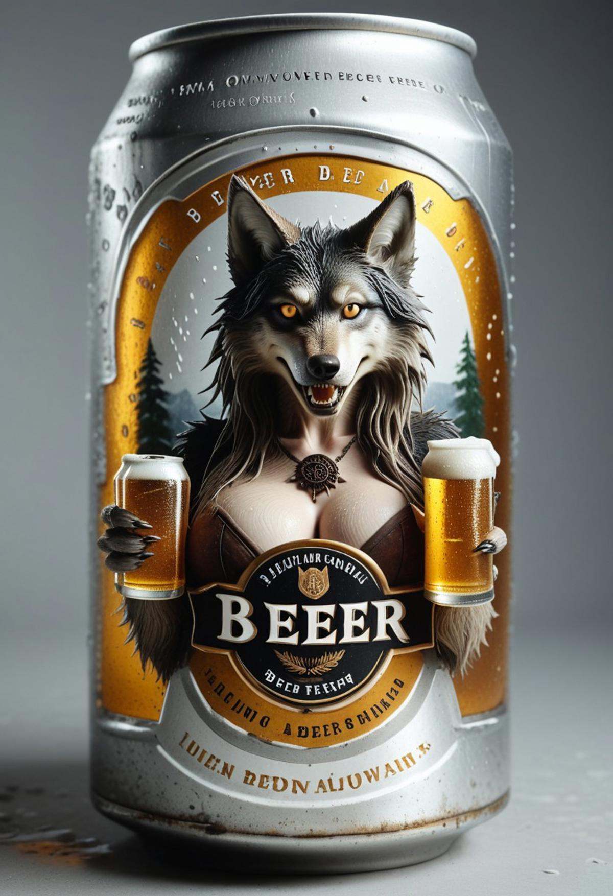 beerlabel,  source_furry,  beer can on Tensor.Art