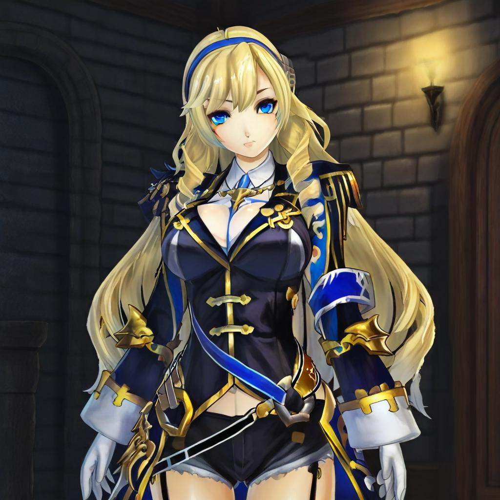 CombatRue,  blonde hair,  long hair on Tensor.Art