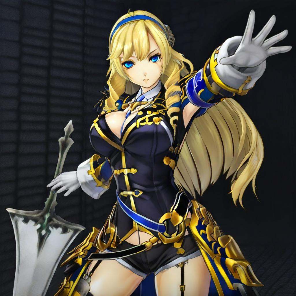 CombatRue,  blonde hair,  long hair on Tensor.Art