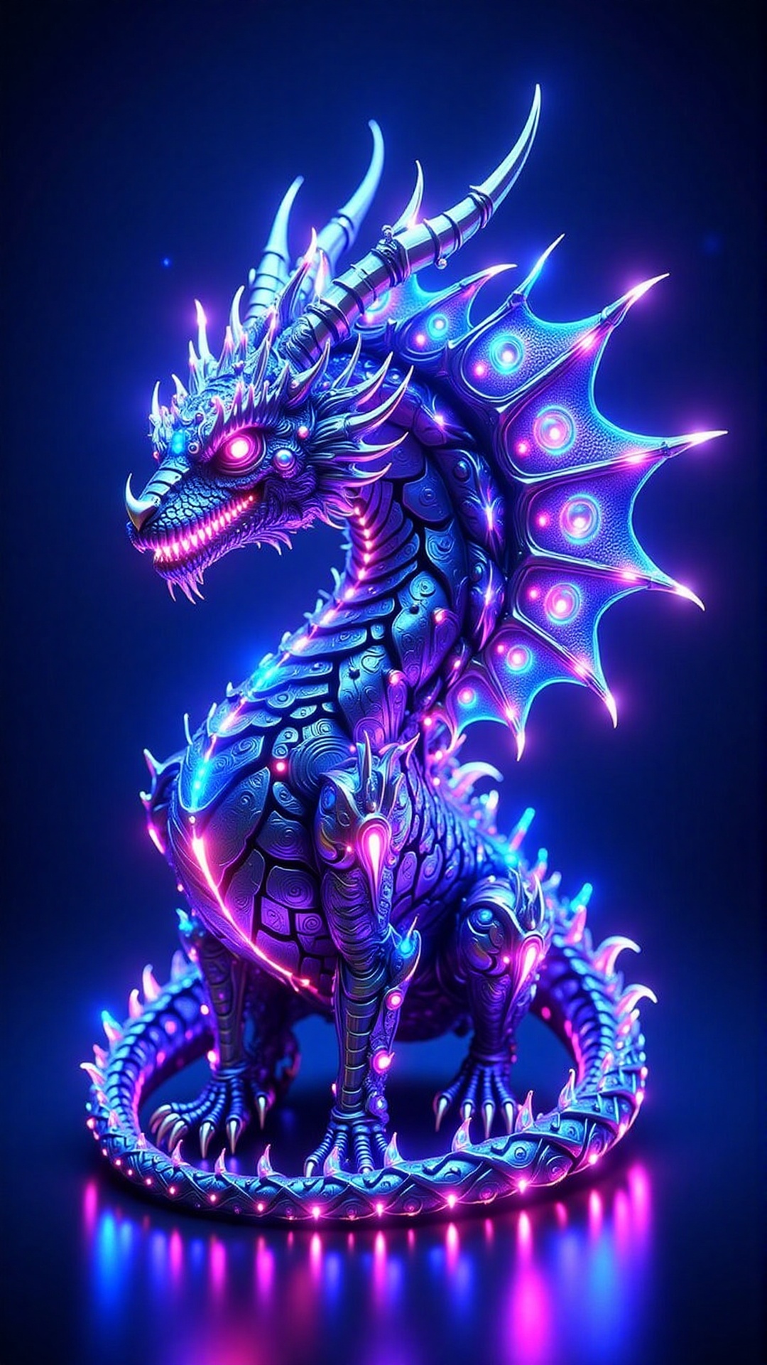 CyberneticDragon,  futuristic cybernetic dragon,  fusion of organic reptilian on Tensor.Art