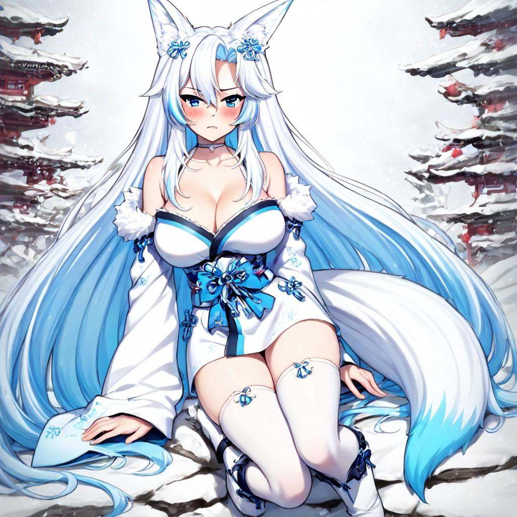 1girl,  smugalana,  fox girl on Tensor.Art