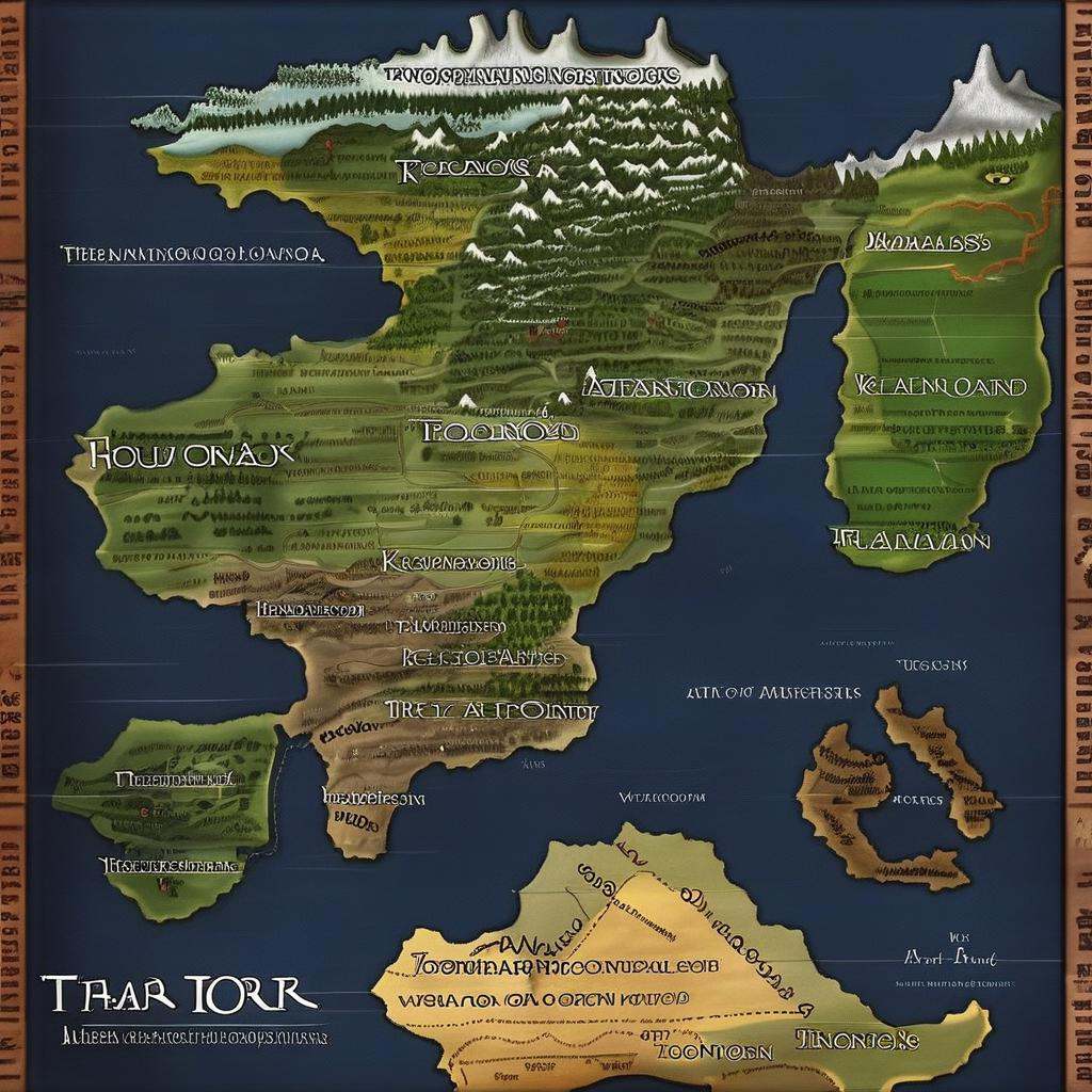 dnd_world_maps,  world map,  detailed on Tensor.Art