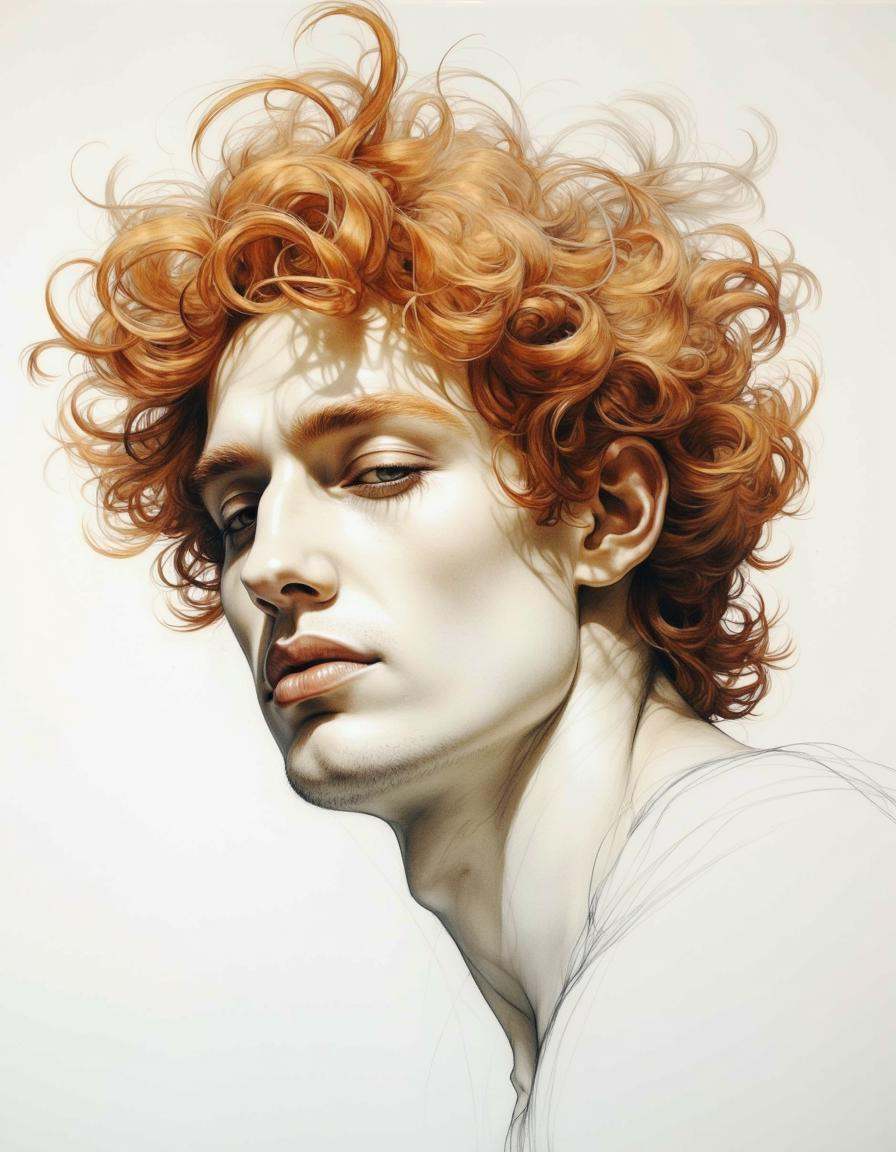 Portrait by Dorota Pietrowiak. This is a highly detailed,  realistic drawing created using a combination of pencil and dig...