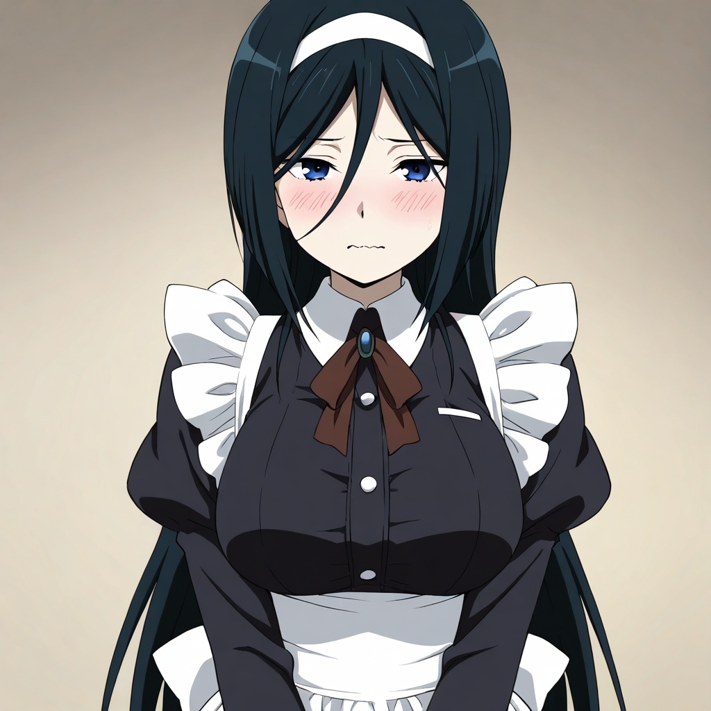 Irisu fuyumi (Hyouka),  black hair,  long hair on Tensor.Art