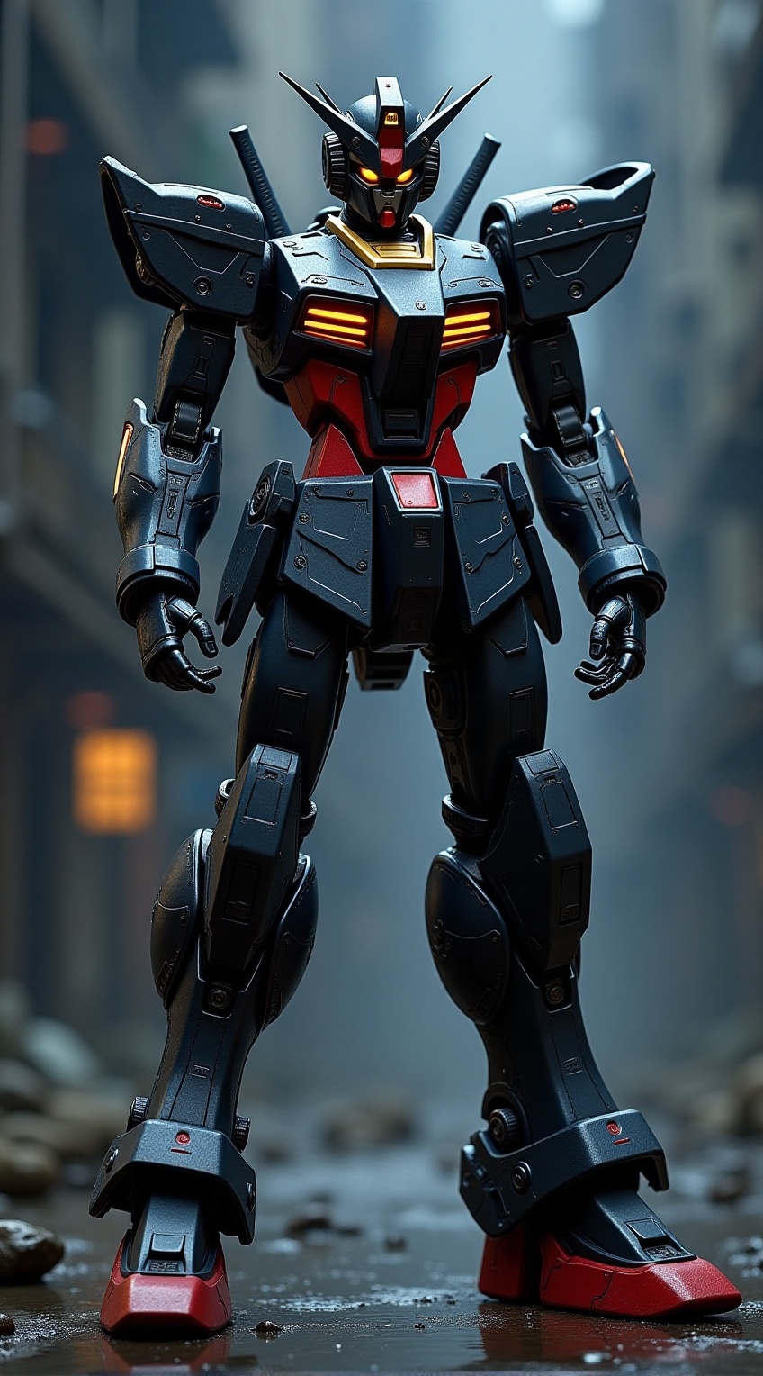 Gundam standing,  full body,  Super robot on Tensor.Art