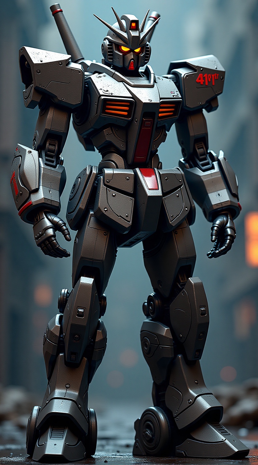 Gundam standing,  full body,  Super robot on Tensor.Art