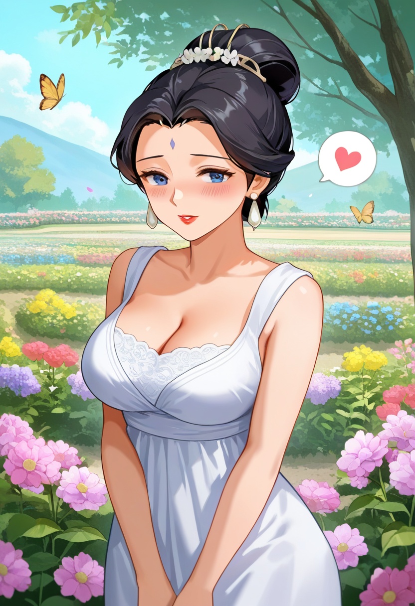 suyingying,  black hair,  hair bun on Tensor.Art