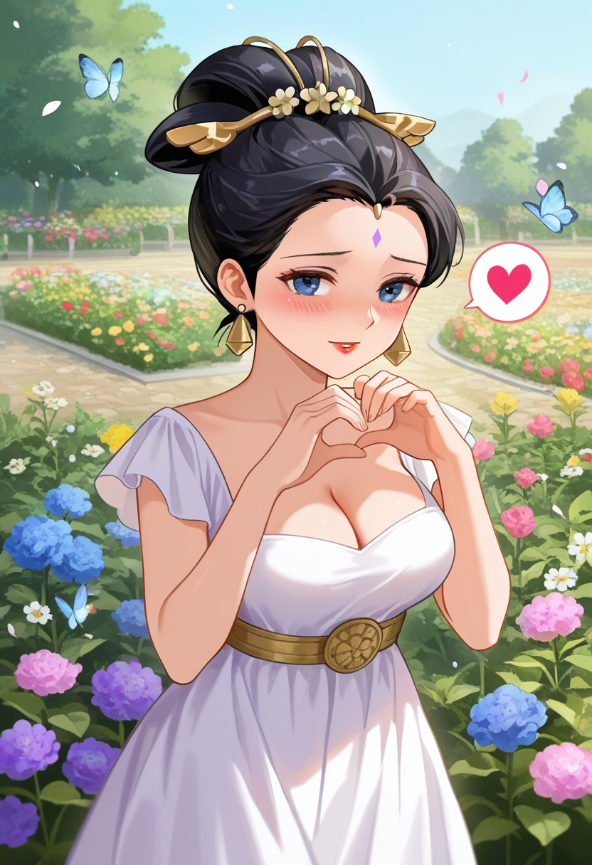 suyingying,  black hair,  hair bun on Tensor.Art