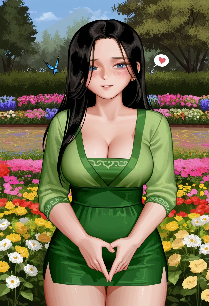 liumeiniang,  (mature woman),  black long hair on Tensor.Art