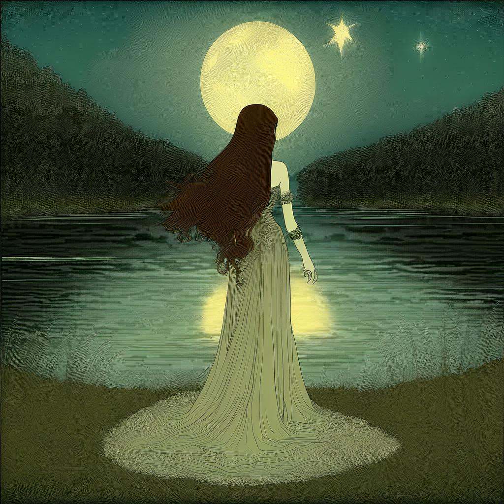 Milena,  Tarot Card,  The Star on Tensor.Art