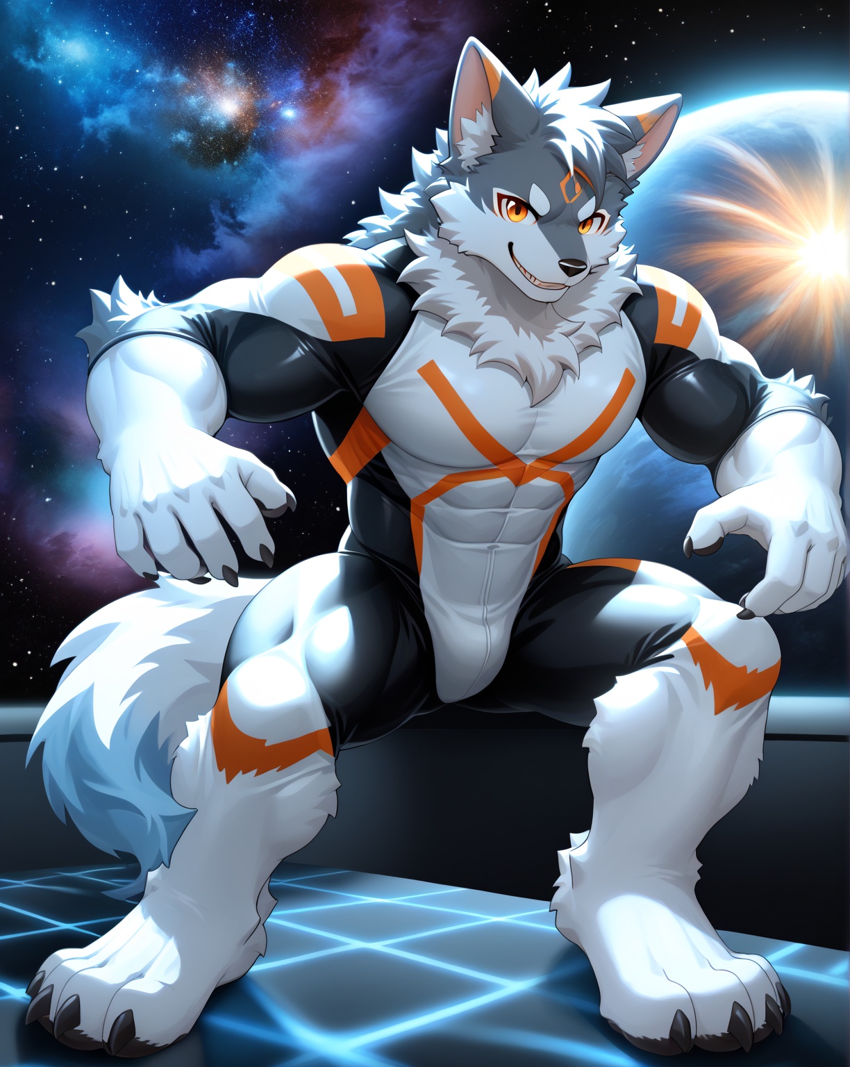 Surreal 3D render,  Fluffy Werewolf,  1boy on Tensor.Art