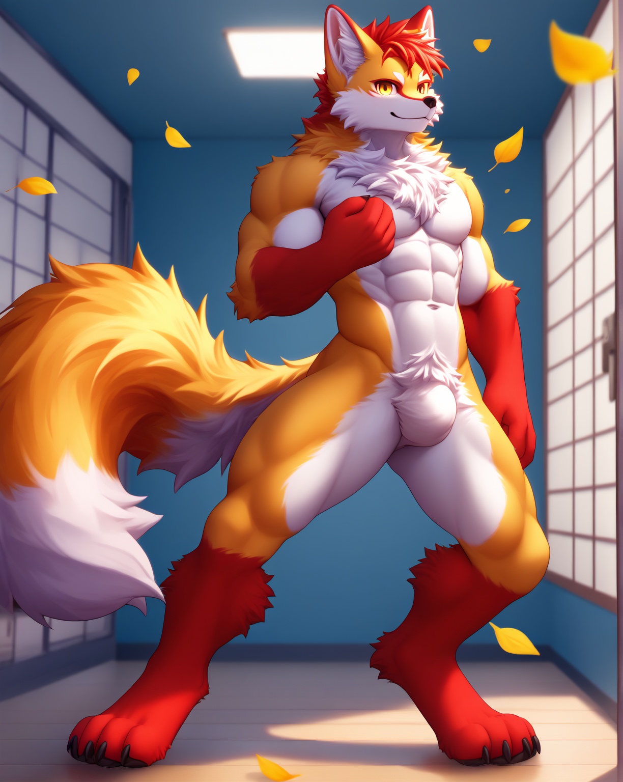 Surreal 3D render,  Fluffy Foxes,  1boy on Tensor.Art