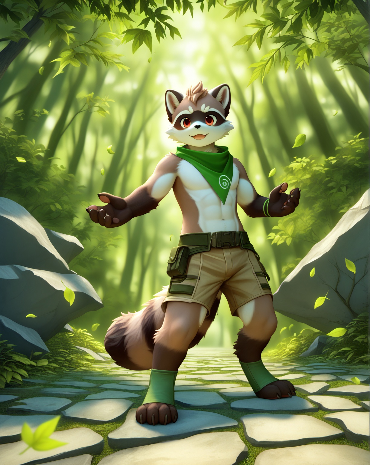 Surreal 3D render,  1boy,  furry on Tensor.Art