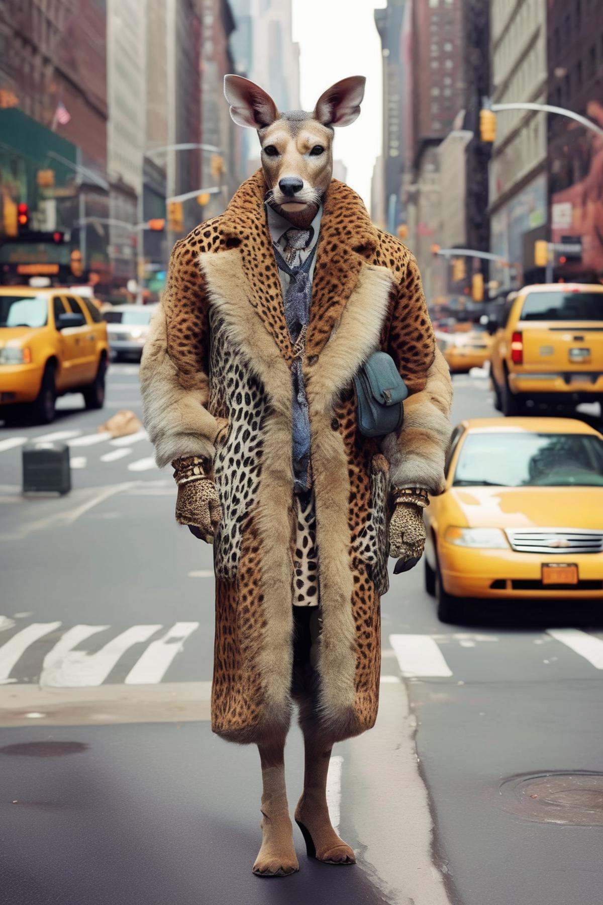 Dressed animals - A mix of animal and human that walks through the streets of New York and looks cool on Tensor.Art