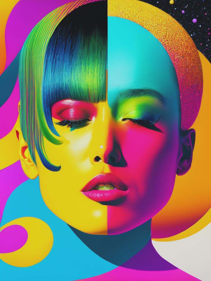 Album art,  gorgeous stunning vibrant digital art by Yoh Nagao and Ken Price,  no written text. octane render on Tensor.Art