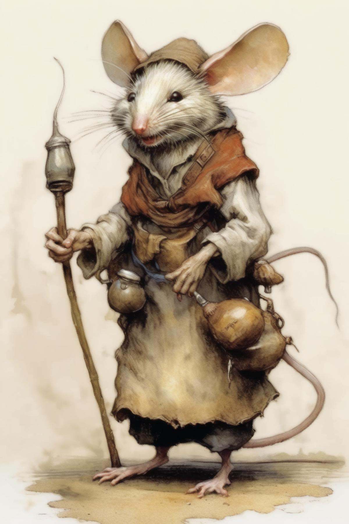 Jean-Baptiste Monge Style - peasant mouses by Jean-Baptiste Monge.1 style expressive on Tensor.Art