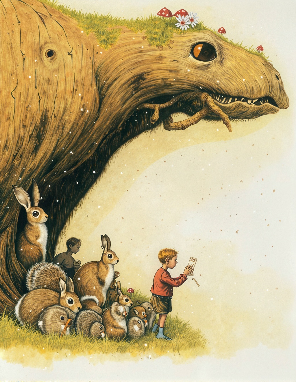Jean-Baptiste Monge Style,  Pastel watercolor,  with Vivid elements on Tensor.Art