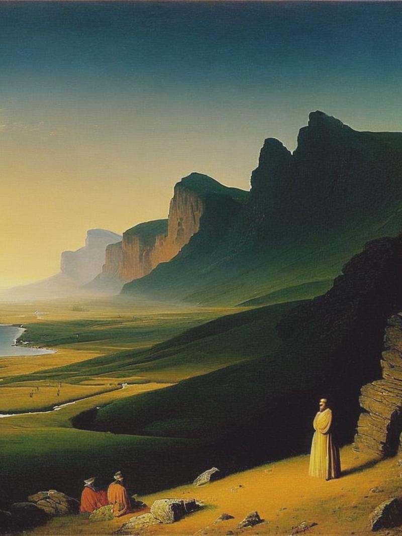 waiting for Godo by Caspar David Friedrich on Tensor.Art