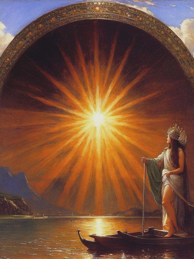the sun king by John William Waterhouse on Tensor.Art