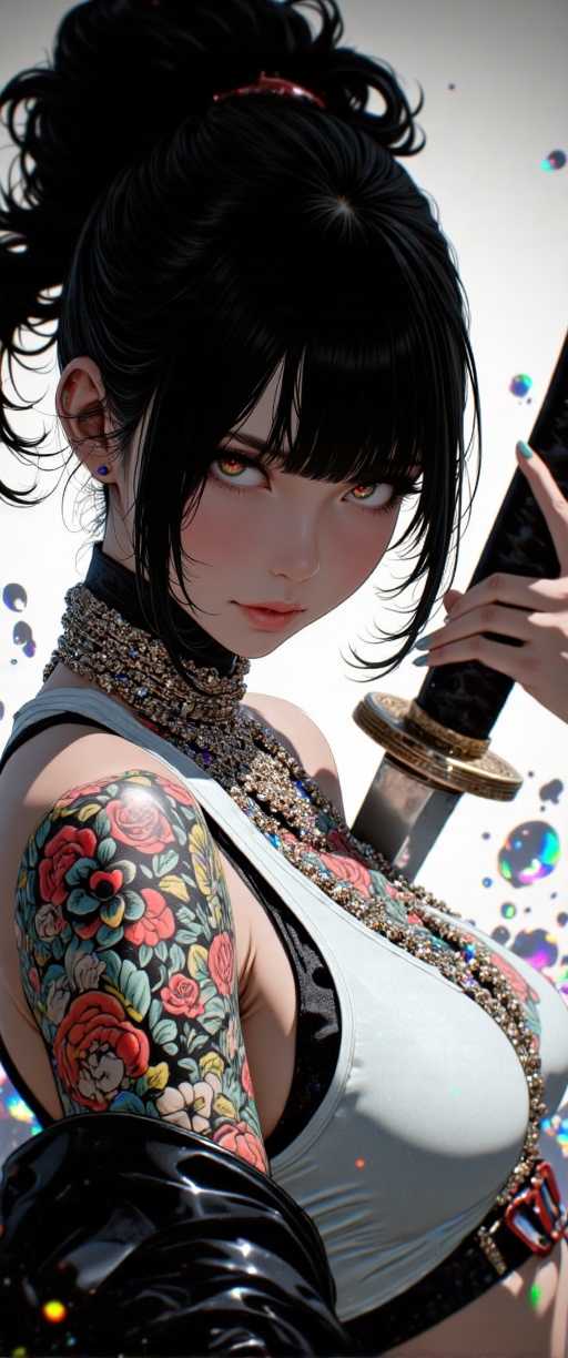 Prompt: (Ultra-detailed digital art masterpiece,  retro 90s aesthetic,  inspired by Yoshiaki Kawajiri on Tensor.Art