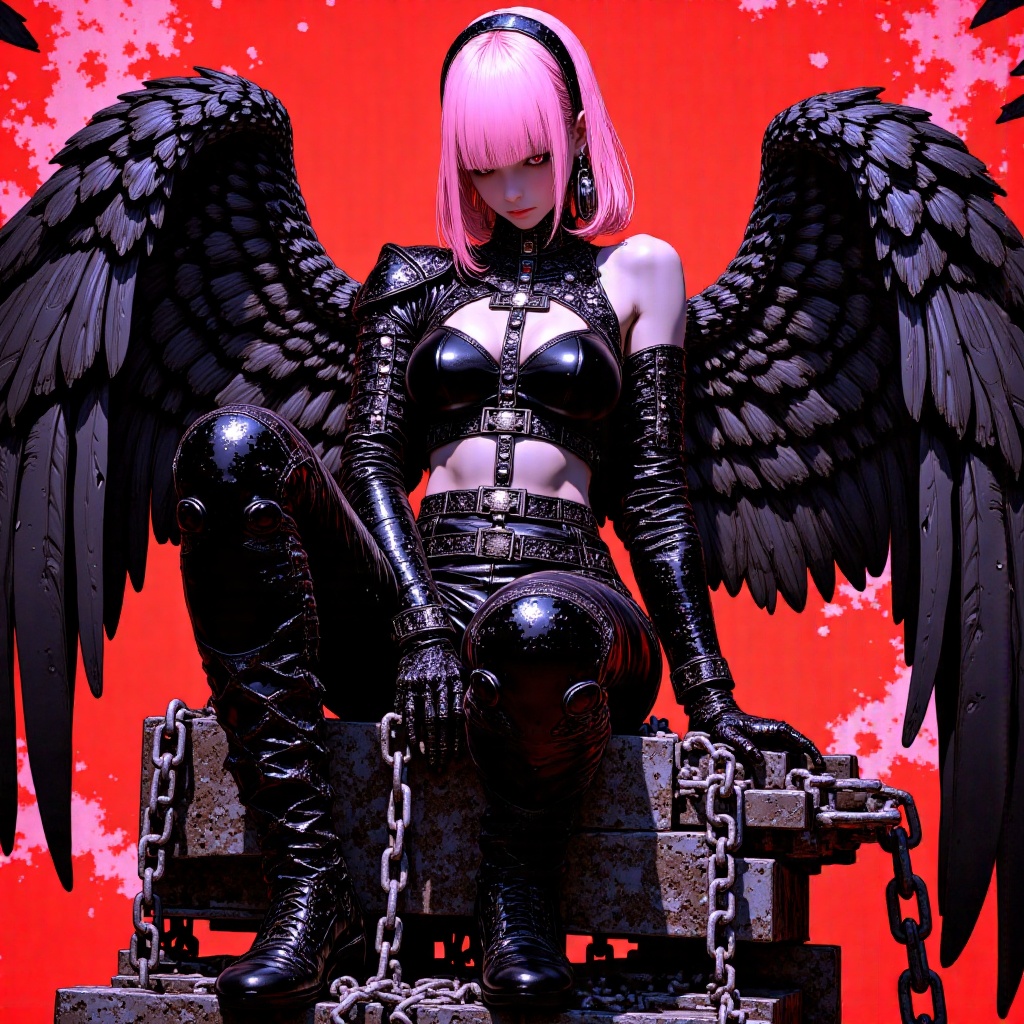 (Ultra-detailed digital art masterpiece,  retro 90s aesthetic,  inspired by Yoshiaki Kawajiri on Tensor.Art