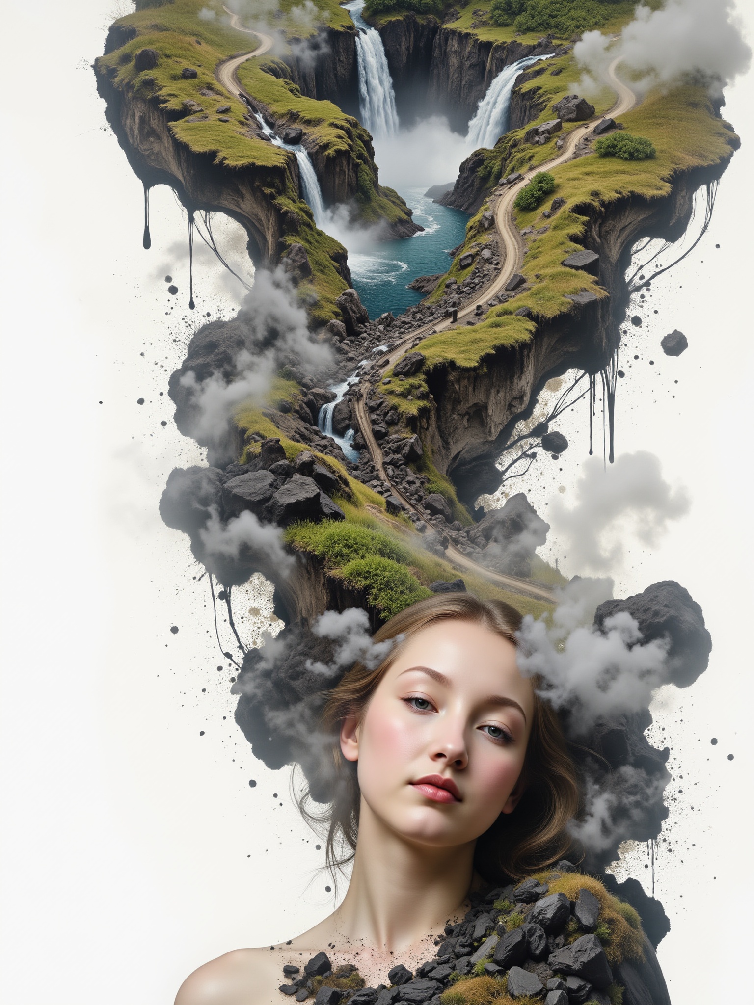 (inner child),  surreal,  simple background on Tensor.Art