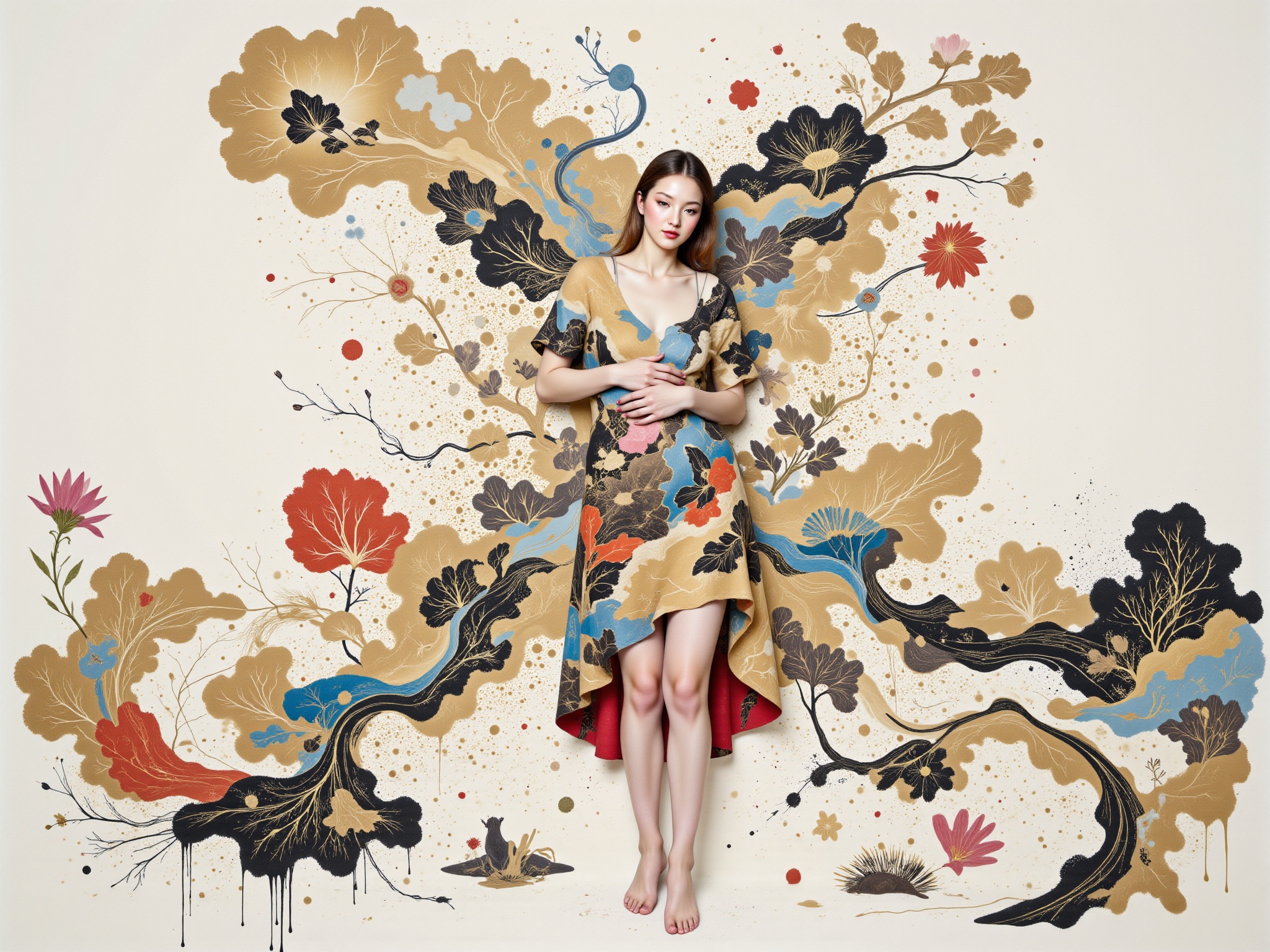 1 girl ,  surreal ,  Barefoot on Tensor.Art