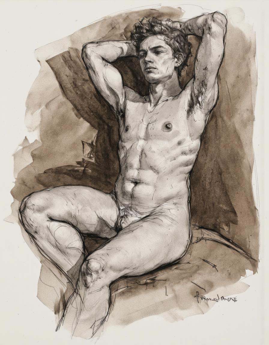 Art by Patrick Jones. Shading,  Freehand Drawing,  Loose Lines on Tensor.Art