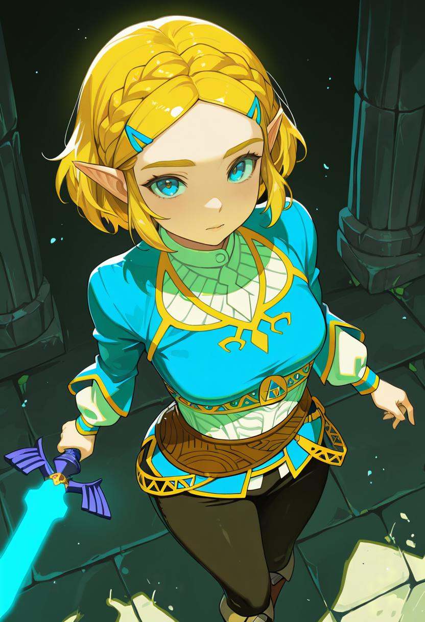 1girl,  princess zelda,  amazing quality on Tensor.Art