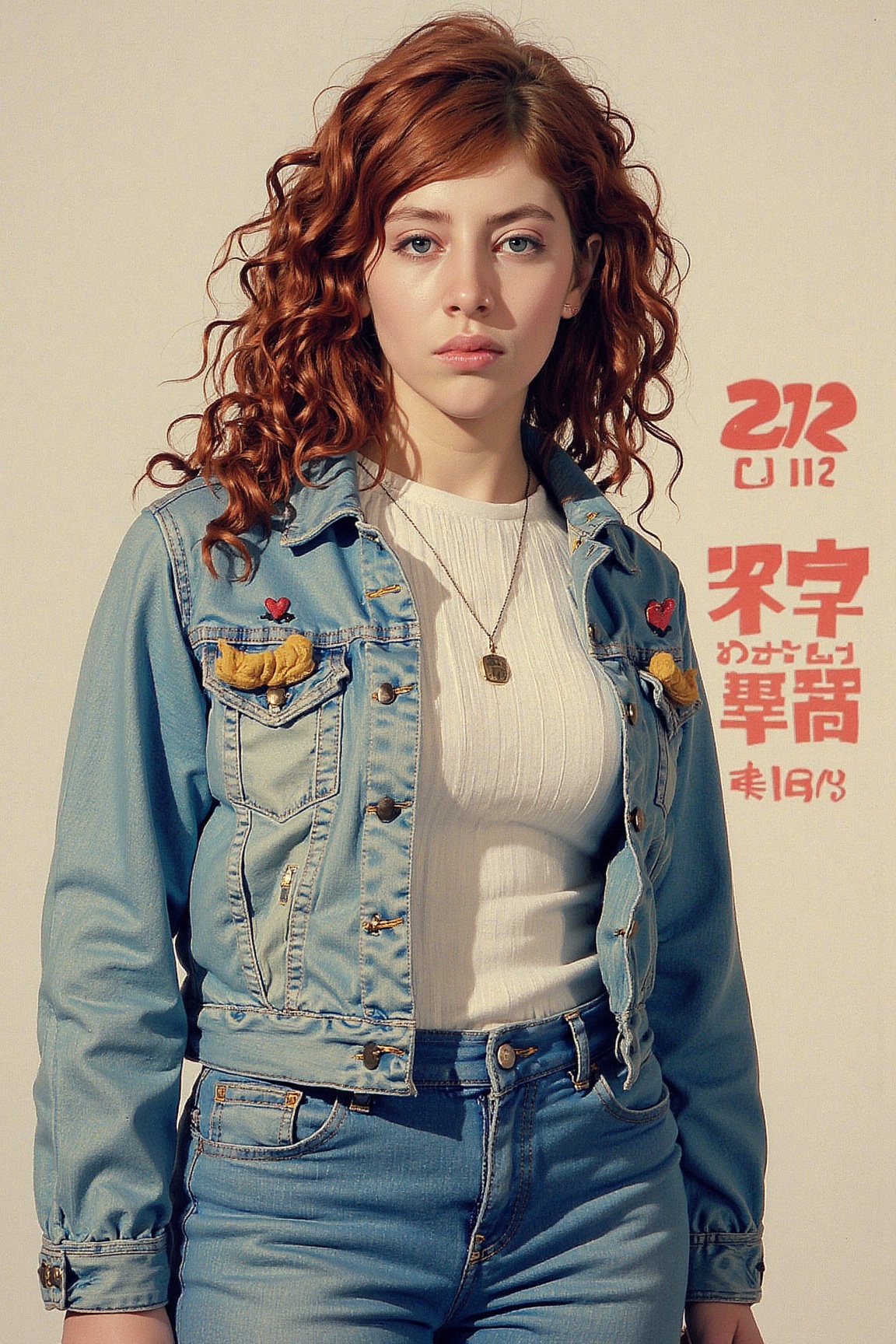 Anime illustration. Kawaii style. 16yo girl. Wearing 1990s Verace clothing. on Tensor.Art