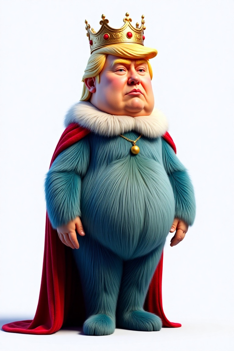 trump as king ,  3d character,  isolated on Tensor.Art