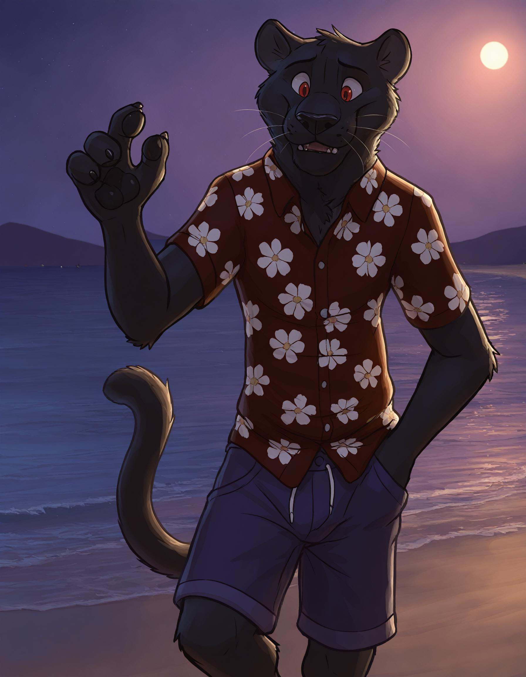 1boy,  by paintfox. Male,  anthro on Tensor.Art