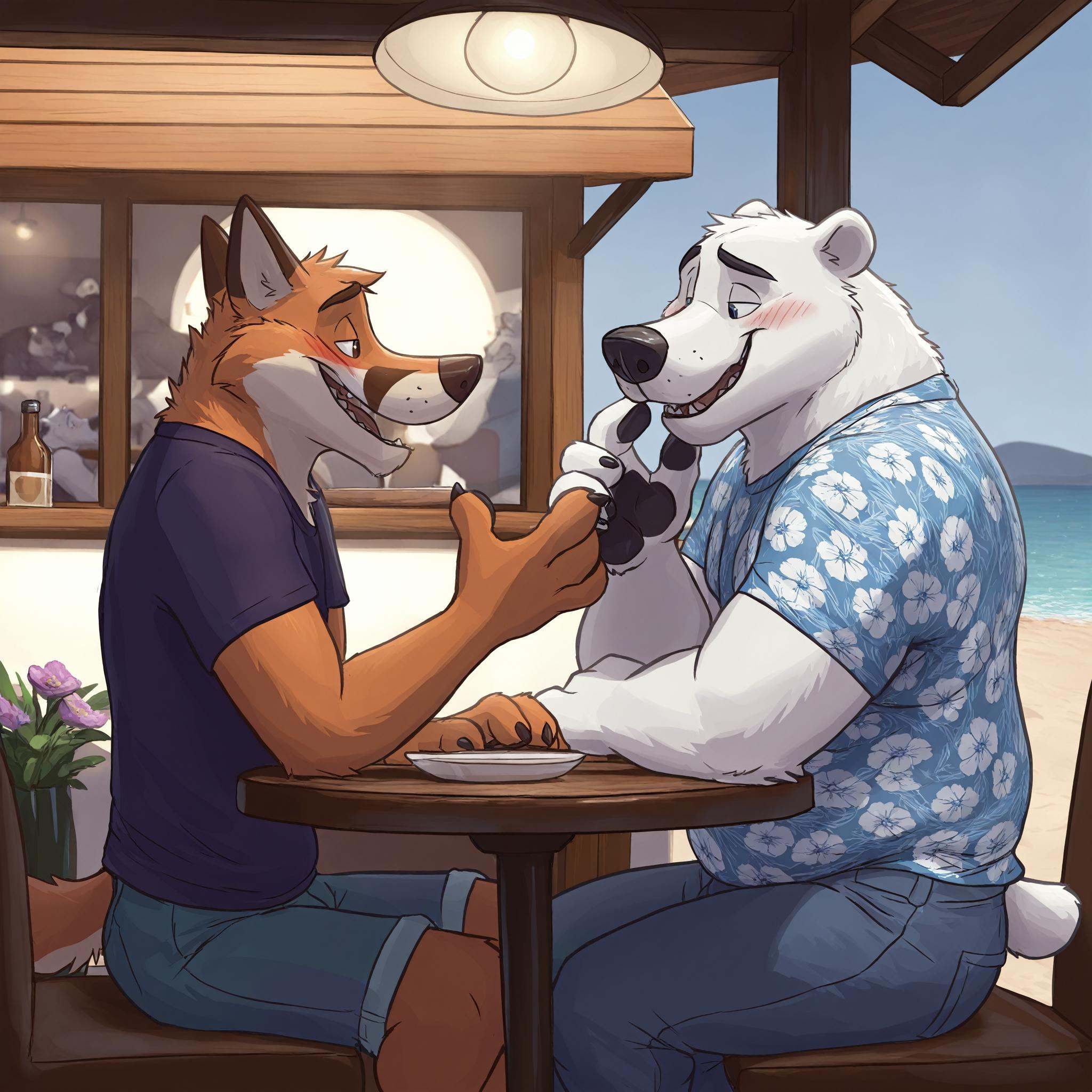 2boys,  by paintfox. Male,  anthro on Tensor.Art