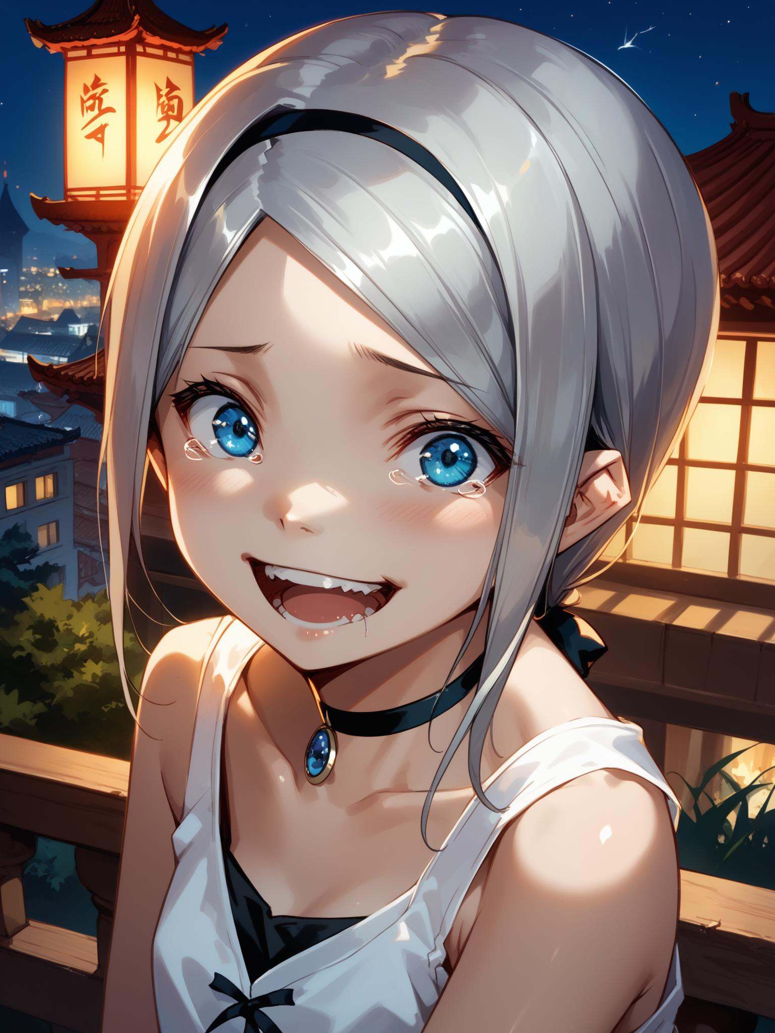 ht_leia,  silver hair,  blue eyes on Tensor.Art