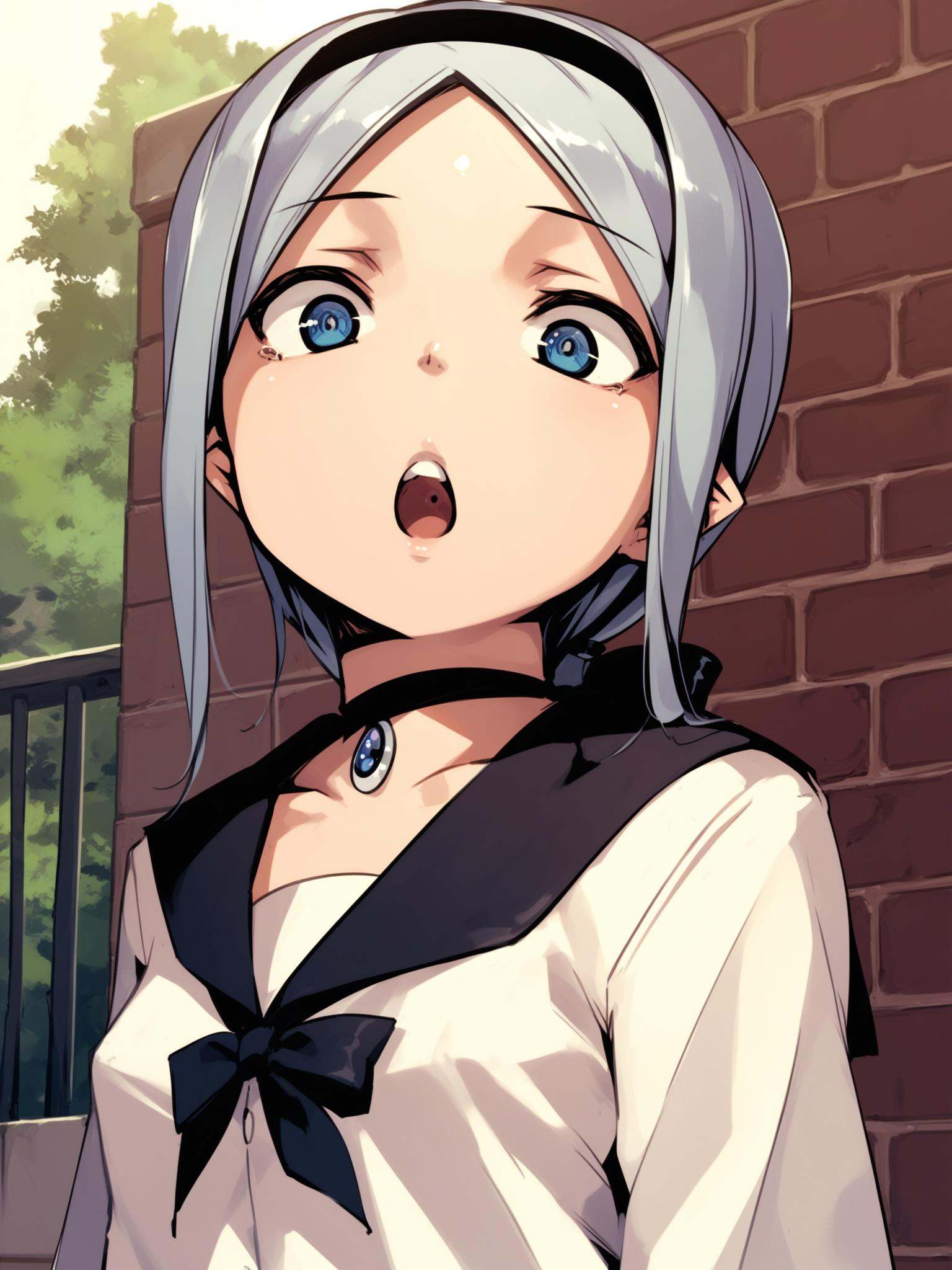 ht_leia,  silver hair,  blue eyes on Tensor.Art