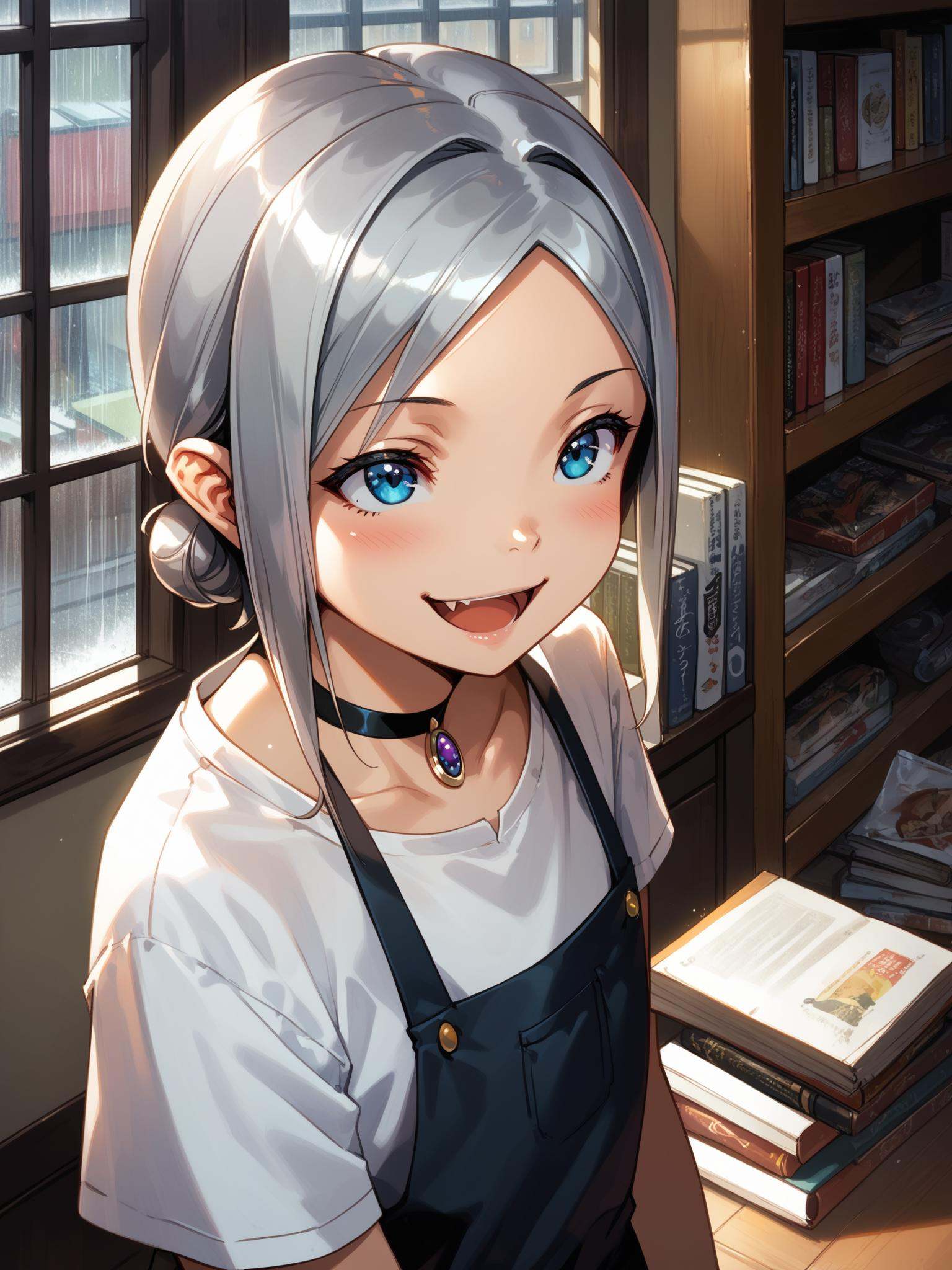ht_leia,  silver hair,  blue eyes on Tensor.Art